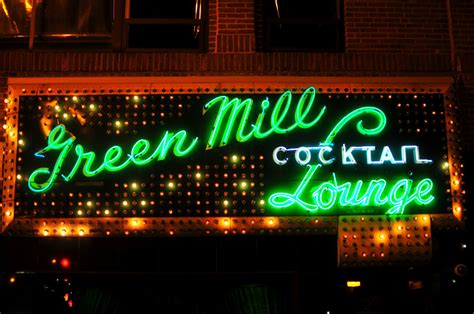 Green mill jazz club - Opened in 1907, Uptown’s Green Mill is a storied club and jazz venue that has been featured in countless movies, TV shows, and documentaries. Its smoky throwback atmosphere keeps a few different legends alive, from its daily jazz performances to its lore as Al Capone’s hangout. In addition to a wood carving of the infamous mobster and co., the bar still retains Capone’s favorite booth, a ... 